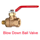 Duco® DWG Bronze Water Gauge Valve Set with Ball Check & Blow Off Ball Valve for Boiler/Return Tank