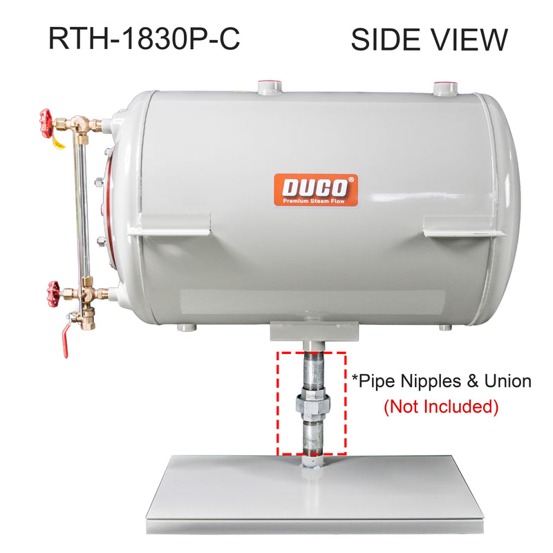 Stainless Steel Horizontal Return Tank (Pipe-Mount) RTHP Series Complete