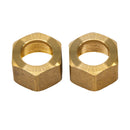 Duco® BGN1 Brass Nut for 5/8' OD Sight Glass Boiler Water Gauge (2-Pack)