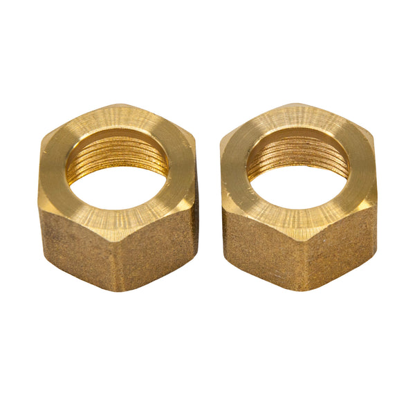 Duco® BGN1 Brass Nut for Sight Glass Boiler Water Gauge (2-Pack)