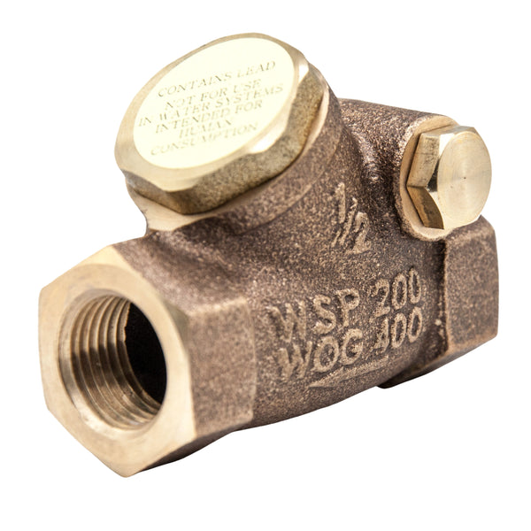 Duco DC400T Bronze Y Swing Check Valve PTFE Disc