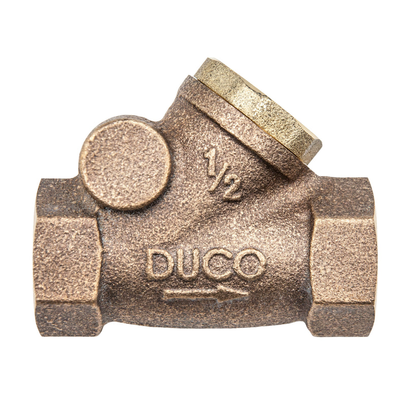 Duco DC400T Bronze Y Swing Check Valve PTFE Disc