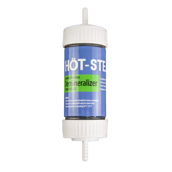 Hot-Steam® RES3 Genuine Gravity Fed Iron Resin Filter Demineralizer 3oz Cartridge