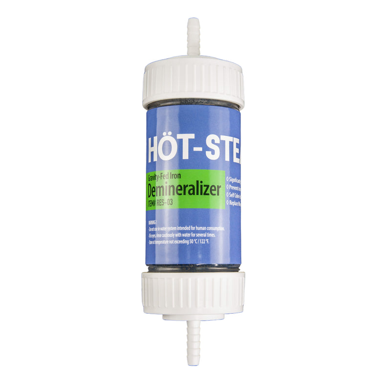 Hot-Steam® RES3 Genuine Gravity Fed Iron Resin Filter Demineralizer 3oz Cartridge
