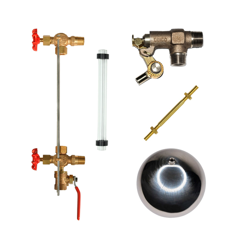 RTH-PK36R Duco® Water Gauge & Float Valve Assembly Horizontal