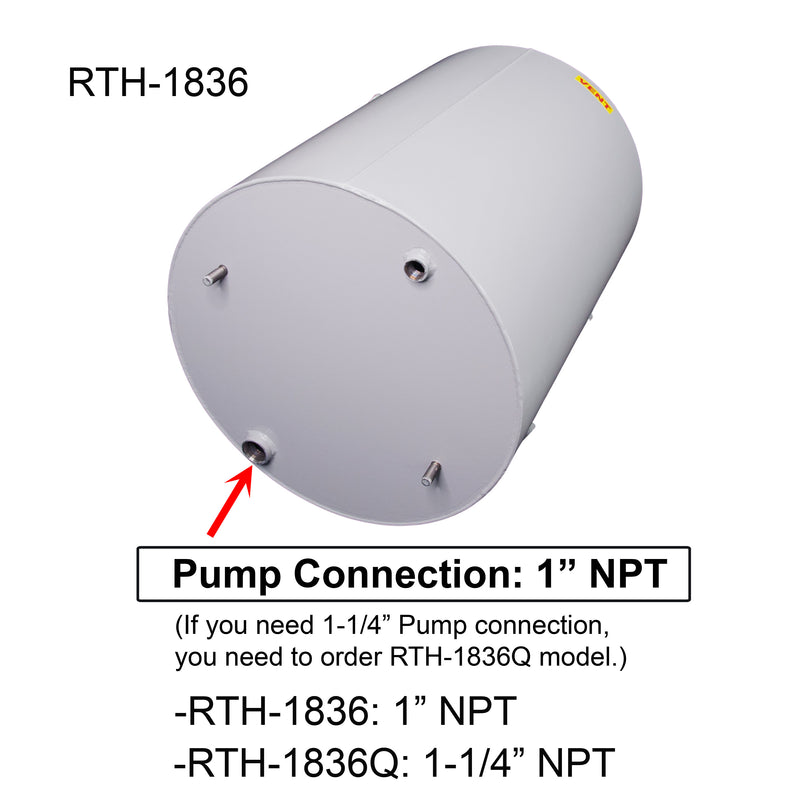 Stainless Steel Vertical Return Tank RTV Series Complete