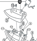 Hot-Steam® S6012 Heat Insulator Gasket for Handle Support SGB Gravity Fed Iron (Ref