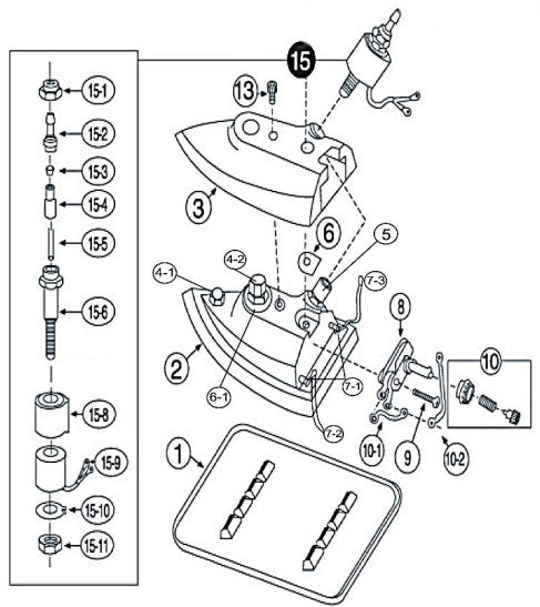 Hot-Steam® RK600 Genuine Plunger Repair Kit for SGB Gravity Fed Iron (Ref. #15-2~#15-5)