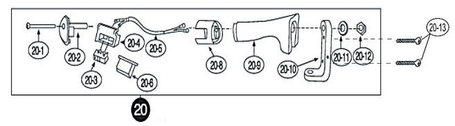 Hot-Steam® S6049 Urethane Handle for SGB Gravity Fed Iron (Ref