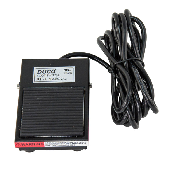 Duco® XF1-C Foot Pedal Switch with 8ft Power Cable, Forenta #21782