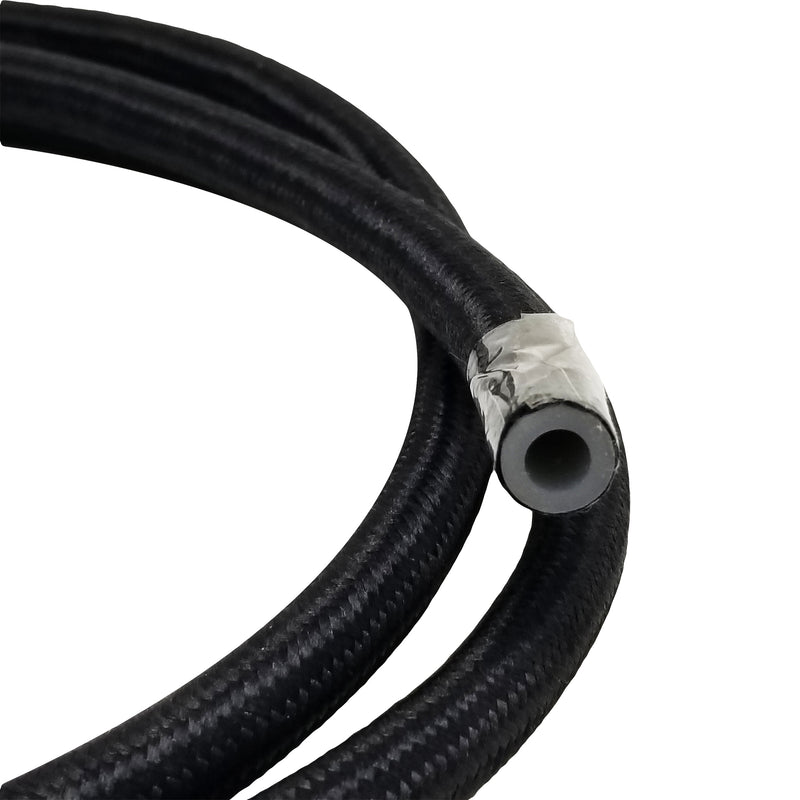 Hot-Steam® BSH Black Braided Silicon Steam Iron Hose 1/4" ID  3/8" OD 125psi