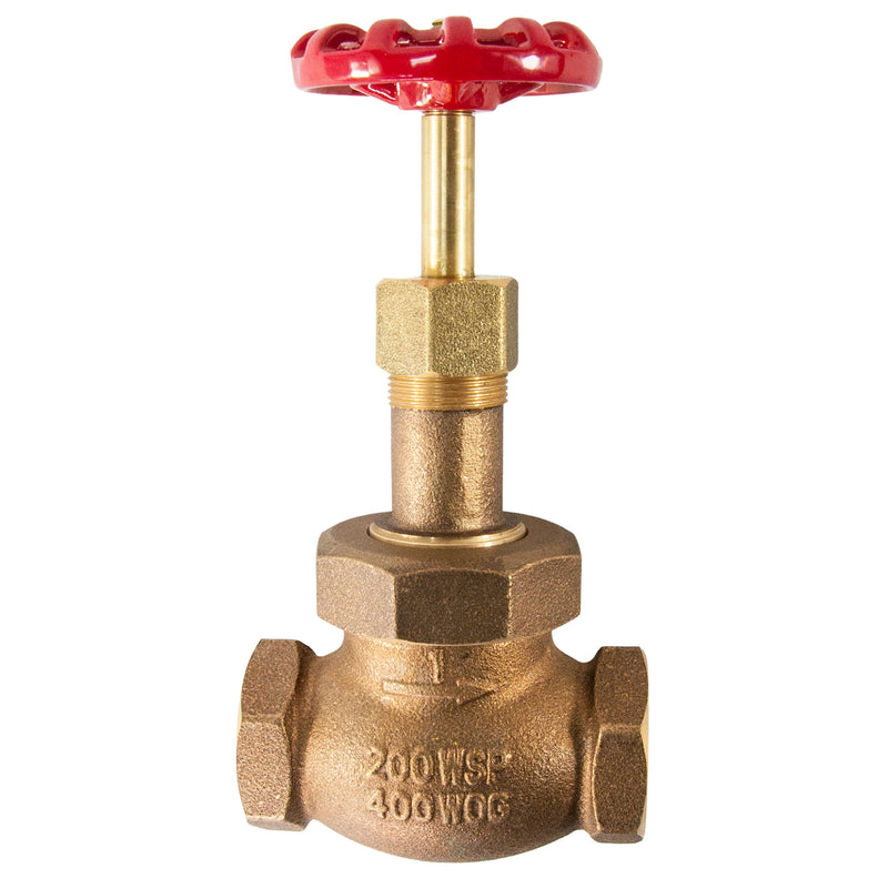 Duco DGL Bronze Tee Globe Valve 1"