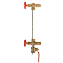 Duco® DWG Bronze Water Gauge Valve Set with Ball Check & Blow Off Ball Valve for Boiler/Return Tank