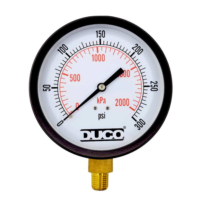 Duco® PG Steam/Air Pressure Gauge Metal Casing Bottom Connector